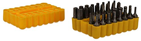 33pc Security Tamperproof Hex Allen Star Torx Tri Wing Metric Imperial 1/4 Bit