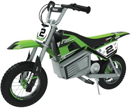 Razor Kids Electric Motorbike-SX350 McGrath Dirt Bike für Kinder ab 13 Jahren mit 14 mph Max Speed & 30 Minuten Fahrzeit, bis zu 7 Meilen Reichweite, 250W Ride On mit 24V 7Ah Batterie & 12“ Luftreifen
