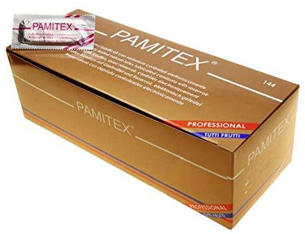 144 Kondom-Profile Gold Tutti Frutti Pamitex – Anonymes Paket