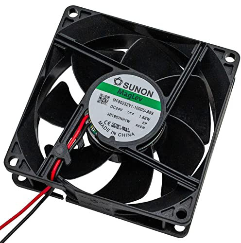 SUNON 24 V CC 1,56 W 80 x 80 x 25 mm 69,6 m³/h 3200 U/min 69,6 m³/h Sunon MF80252V11000UA99