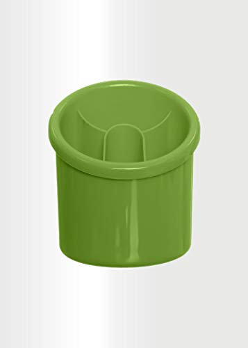 ECO Plastic Cutlery Drainer | 4-Compartment Utensil Holder for Kitchen & Sink Organization – BPA-Free, Durable Knife and Fork Holder with Compact Design – Multi Color Options (Green)