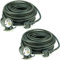 2 x 25 m Schuko Baustellen-Verlängerungskabel IP44 H07RN-F 3G1,5, schwarz (für den Außenbereich und den Einsatz auf Baustellen) (2, 25 m Verlängerungskabel IP 44)