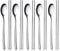 YFWOOD Lot de 5 Paires de Baguettes et de Cuillères en Acier Inoxydable Coréen Réutilisables pour la Maison, la Cuisine ou le Restaurant