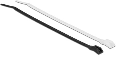 Delock Kabelbinder mit flachem Kopf L 280 x B 7,6 mm 100 Stück