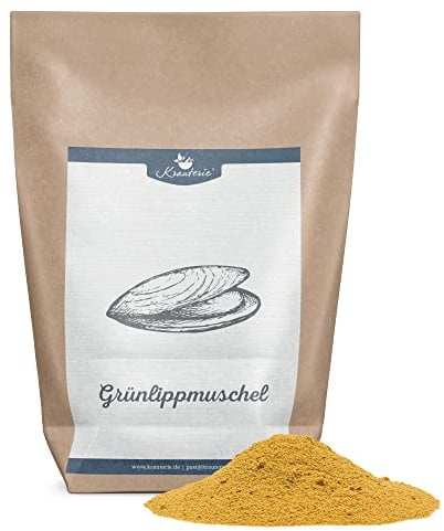 Krauterie Grünlippmuschel Hund, Einzelfuttermittel für Hunde (100 g), Grünlippmuschelpulver in Spitzenqualität