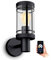 SSC-LUXon MIENTO Wandleuchte Außen wetterfest IP44 mit Smart Home WiFi E27 LED Vintage Birne - Wandlaterne schwarz Steuerung per App & Sprache