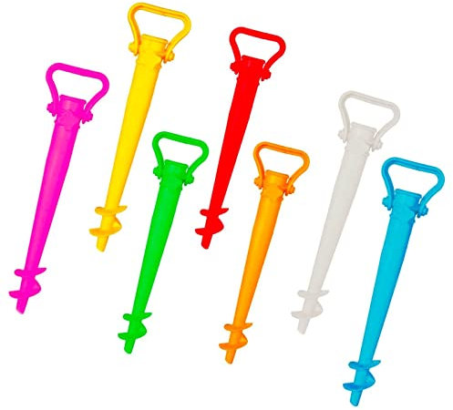 Mediawavestore 748274 Pincho para sombrilla de Playa plástico rigido 42cm - Naranja
