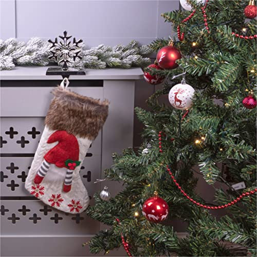 St Helens Home & Garden Luxury Gonk Christmas Stocking - A stocking on a whole other level, luxurious and fur lined (White)