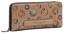 Desigual Mone_AMORINA Fiona, Portefeuille à Deux Volets aux Femmes, Brown, 20.5