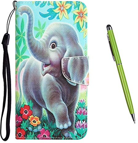 TOUCASA Compatible with iPhone 11 (6.1 Inches) Case, iPhone 11 (6.1 Inches) Phone Case Flip Shockproof PU Leather Wallet Cases with Card Slots Phone Case For iPhone 11 (6.1 Inches) (Elephant 2)