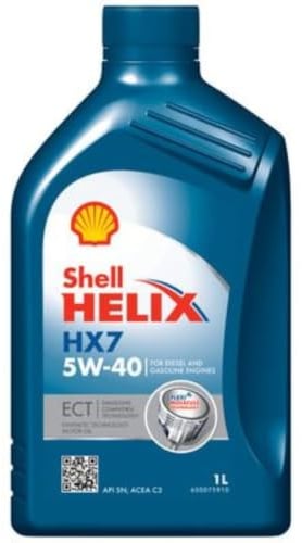 SHELL Motoröl 5W-40 Helix Motor Öl ACEA C3 API SN HX7 ECT 1L Kompatibel mit MERCEDES-BENZ C-Klasse Limousine W204 E-Klasse Limousine W211 C-Klasse T-modell S204 A-Klasse W169 C-Klasse Limousine W203
