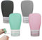 ZLONGYAN 4 in 1 travel bottles for toiletries, food grade silicone Squeeze Bottles, easy to carry travel containers for toiletries, suitable for indoor and outdoor travel storage bottles (60ml)