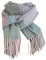 Damen Schal Winter Kariert Groß Karo Herbst Winter Halstuch Weich Warm Winterschal XXL Lang Frauen Elegant Plaid Kuschelig Deckenschal Schlupfschal Scarf Hijab (Z1-Green, A)