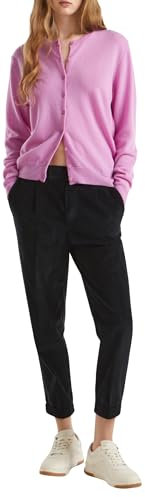 United Colors of Benetton Maglia Coreana M/L 1002d5485, Maglione Cardigan Donna, Lilla 1V5, M