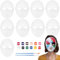 Aszaui 12 Stück DIY Weiße Papier Maske,Masken zum Bemalen Kinder(21x17cm),Masken zum Basteln,Masken zum Bemalen Kinder Schulmädchene,Weiße Papiermasken für Karneval, Cosplay,Maskerade Party