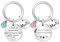 2 PCS porte - clés Enseignante Remerciement Cadeau Enseignant Homme Graduation Season Cadeau Maitresse Retraite Cadeau Enseignant Porte - clés