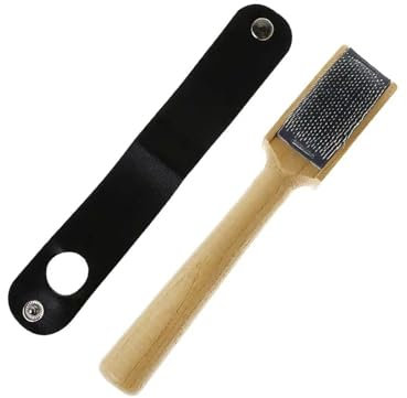 harayaa Cepillo para Zapatos de Baile, Cepillo para Rascar Suela de Cuero, Madera Rugosa, Salón de Baile Latino