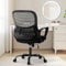 Sweetcrispy Silla de Oficina, Mesa de Ordenador, Silla ejecutiva gerencial, Silla de Ruedas ergonómica de Malla con Ruedas, cómodo Soporte Lumbar, reposabrazos cómodos para el hogar, Dormitorio,