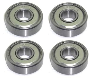 Edelstahl Kugellager 8x22x7 mm - S608 ZZ NIRO 4 Stück - rcbay | Miniatur Rillenkugellager AISI 440C rostfrei
