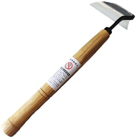 PLGEBR Japanese Weeding Sickle Hoe,Gardening Weeding Sickle Hand-held Tools,Japanese Garden Weeder Hand Hoe,Garden Hand-held Tools Hand Hoe Weeder,Perfect for Weeding and Cultivating