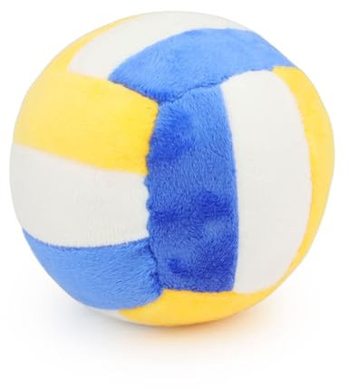 TONYFY Hundespielzeug - Plüschtier Quietschspielzeug für Welpen und kleine Hunde, Interaktives Training und Zahnen - Haustier Ball Volleyball