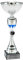 Pokale 8er Serie ET.393B Silber/blau 30,5 cm