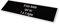 Placa grabada personalizada autoadhesiva para código CIN – negro – formato 10 x 2,5 cm