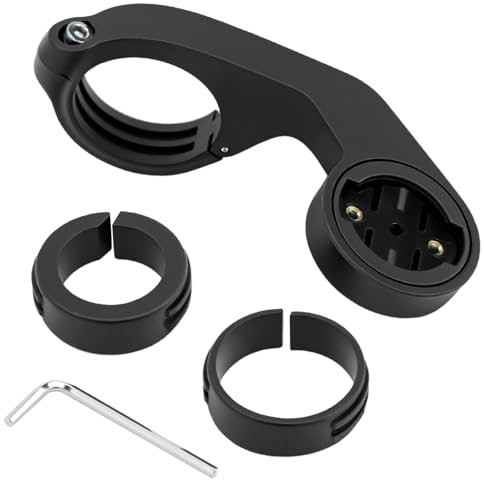 QWORK® Supporto per Bicicletta, Supporto per Manubrio, Montaggio sul Manubrio, Compatibile con Garmin Edge Computer di Bordo 530, 540, 520, 510, 500, 200, 130