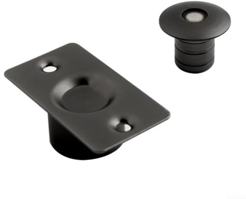Invisible Magnetic Door Stopper for Bedroom and Office Strong Hold with Elegant Appearance (Gray)