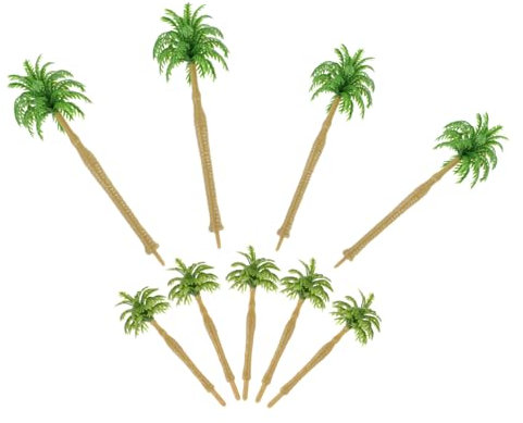 Alipis 9stücke Miniatur-Modell-bäume Aus Kunststoff Für Eisenbahnlandschaftsbau Kleine Künstliche Bäume Zum Basteln Mini-landschaftsbaumdekoration Realistische Form Und Natürliche