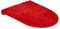 YWJLQH Housse de Siège de Toilette Légère, Coussin de Protection pour Abattant de Toilette, Tapis de Protection pour Hôtel, Maison, Café, Ferme, Rouge