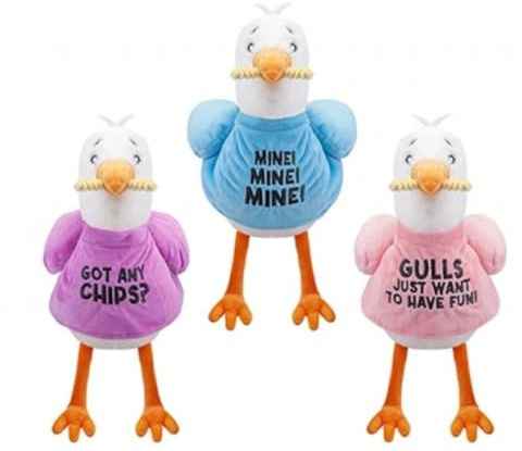 PMS Gully Seagull With Neon Top 26cm Soft Toy (Styles Vary)
