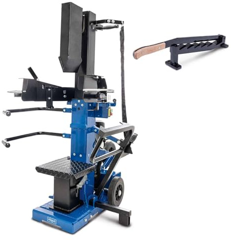 Scheppach Compact 10t Meterholz Holzspalter stehend | 10 T Spaltkraft | Holzlänge 1070mm / max. Ø 380mm | schwenkbarer Tisch | Hartholz & Weichholz (400 Volt Anschluss)