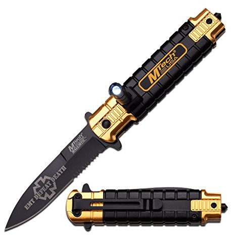 MTech USA Erwachsene MT-A859OR Taschenmesser, Mehrfarbig, M