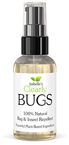 Isabella's Clearly Bugs, Blend of Natural Essential Oils to Keep Bugs Away with Lavender, Cedarwood, Tea Tree, Lemongrass | Non Toxic for Adults and Kids, Made in USA (60ml)