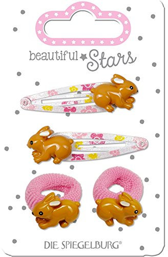 Spiegelburg 14900 Haarclip + Haargummi Hase beautiful Stars