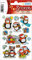 HERMA 15235 Aufkleber Pinguin Glitzer klein groß, 8 Stück, Weihnachten Sticker aus Hologramm Folie, Kinder Etiketten für Weihnachtsdeko Geschenke Adventskalender Winter Deko Scrapbooking DIY Basteln