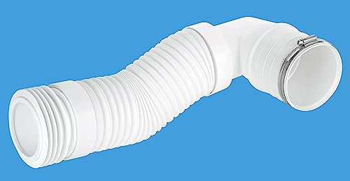 McAlpine Long 90 Degree Back to Wall Flexible WC Connector 110mm Outlet WC-CON8F-BTW