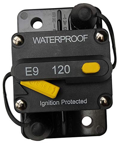 120A 150A 48VDC Imperméable Disjoncteur Réinitialisation Manuelle Protecteur de Surcharge avec Sélecteur pour Marine Bateau RV F433-150A (120A)