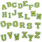 Iron on Patches Letters 26pcs A-Z Alphabet Patches Animal Shaped DIY Motif Iron On Or Sew On Patches Appliques for Jeans Jackets Backpacks(Yellow)