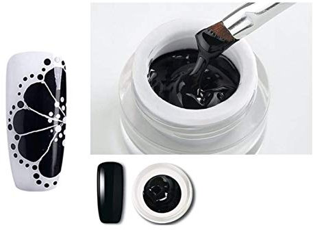 Bluesky Gel Paint BLACK - Nail Art CREATE YOUR OWN DESIGN DK 01-8ML POT