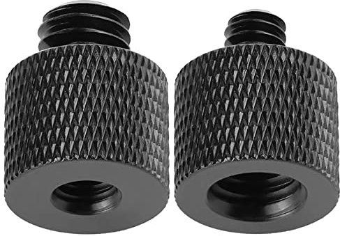 Frgyee 1/4 to 3/8 & 3/8 to 1/4 Camera Tripod Adapter Kit - Black