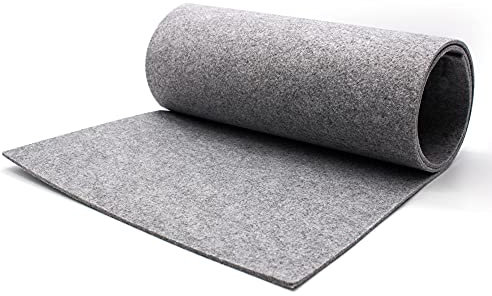 Casoro Tischläufer aus Filz 40x150cm in Graumeliert, abwaschbar, Tischband, Moderne Tischdecke für jeden Anlass. Schutz für Jede Tischoberfläche