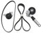 Flynsu Juego de poleas y correas tensoras compatibles con 1.9 TDI 038145299A 058260511 4PK855 5PK1438