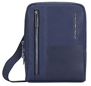 PIQUADRO Ronnie Geldbörse aus Leder mit RFID-Abschirmung, blau, Taglia unica, Zeitgenössisch