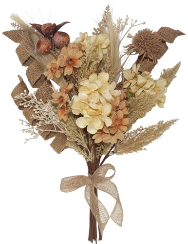 BINFEN Boho Künstliches Pampasgras, Hortensien, Blumenstrauß, tägliche Dekoration, künstliche trockene Blumen, Blumenarrangement für Bauernhaus, Hochzeit, Zuhause, Tischdekoration, alle Jahreszeiten.