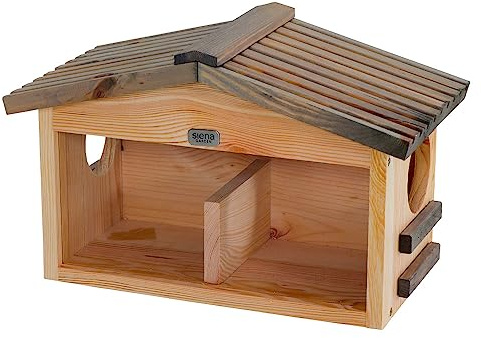 Futterstation Eichhhörnchen Knabber und Knusper Kiefer FSC 100%, 39x21x25 cm