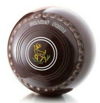 DRAKES PRIDE 4 MEDIUM PROFESSIONAL BROWN BOWLS