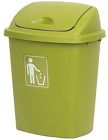 FIONEL Poubelles extérieures Poubelle grande capacité intérieure/extérieure avec couvercle basculant Poubelle en plastique pour cuisine maison jardin Grande capacité