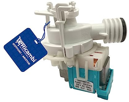 ERICAMBI®, Pompa di Scarico Acqua per Lavastoviglie, Compatibile con Hotpoint Ariston Indesit, Dimensioni: 120x70x50 (mm) Ventola Ø 40(mm) 230V 50Hz - per Modelli: BFI62 - DI75FR - LVTI125
